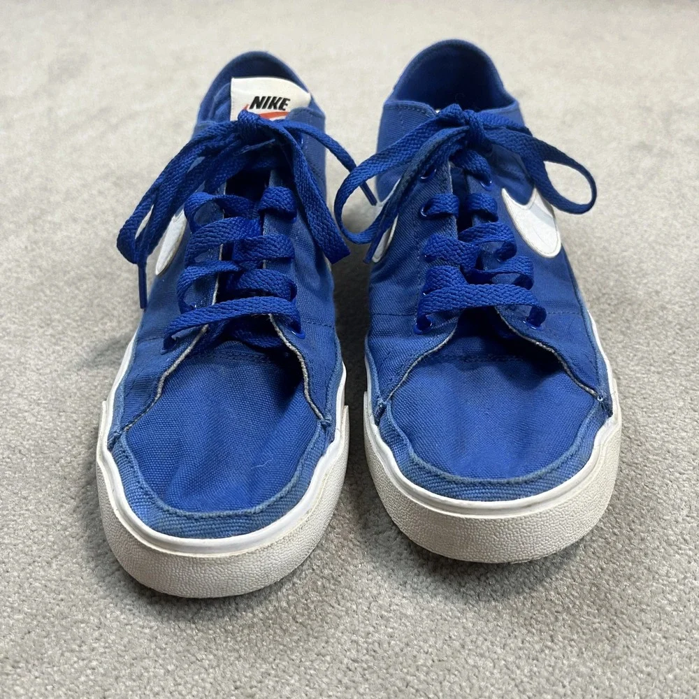 Nike Court Legacy Canvas Mens Blue White Low Top Sneakers CW6539-401 Size 8.5